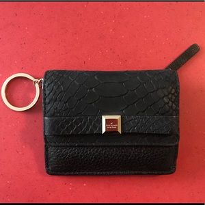 Kate Spade Black Bow Compact Wallet w/key ring